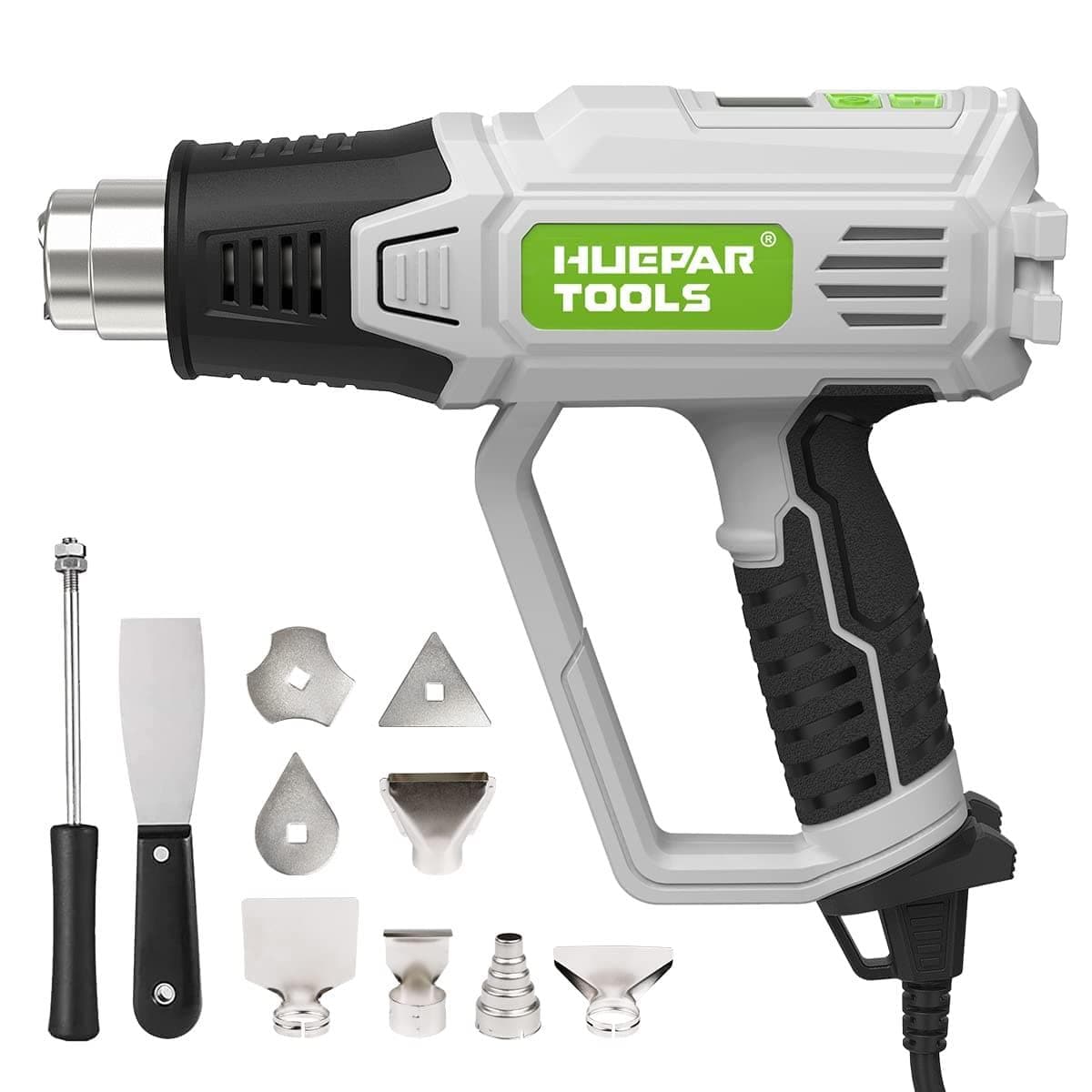 Huepar Tools SG800 HVLP Electric Paint Sprayer with 4 Metal Nozzles and 3 Patterns, 1300ml Capacity, for Interior and Exterior Walls, House Painting, Ceilings, Fences, Cabinets, and Chairs7