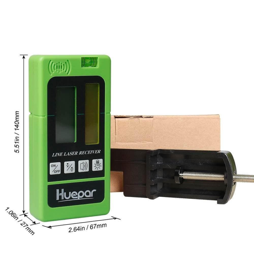 Huepar LR5RG - Laser Detector/Line Laser Receiver - HUEPAR US