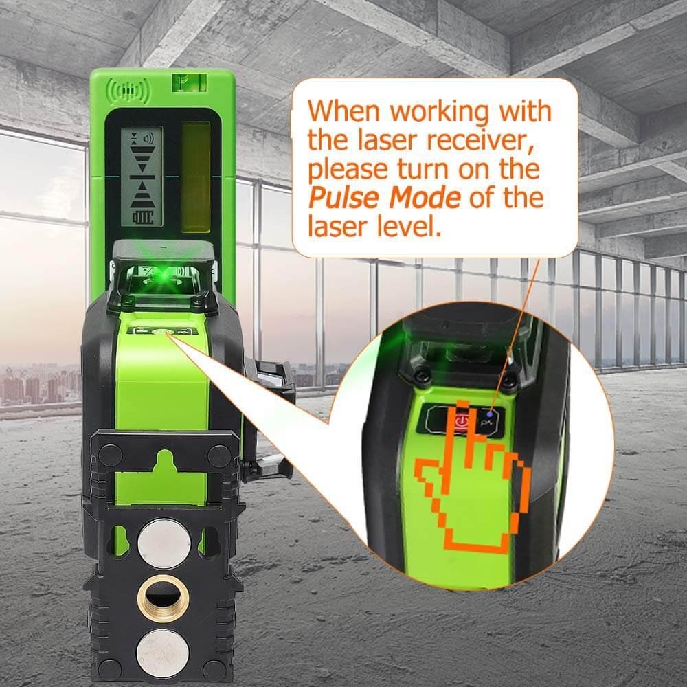 Huepar LR5RG - Laser Detector/Line Laser Receiver - HUEPAR US