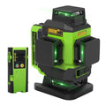 Huepar LS04CG - Self-leveling 4x360 Green Cross Line Floor Laser Tool with Remote Control - HUEPAR US
