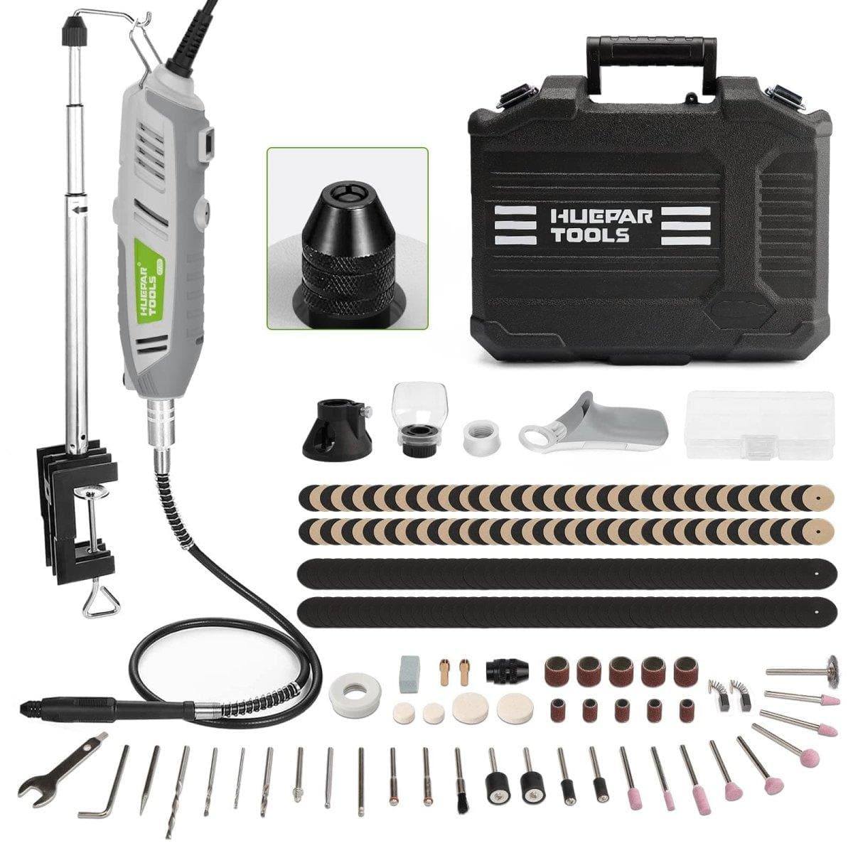 Huepar RT200 - 200W Rotary Tool Kit - HUEPAR US