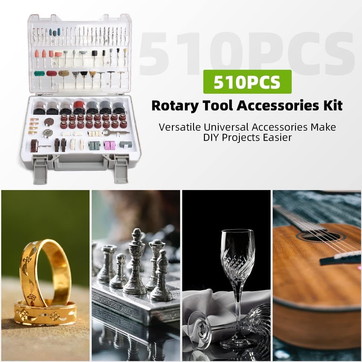 HUEPAR RT510 Rotary Tool Accessories Kit with free shipping available at HUEPAR US0