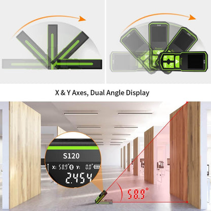 Huepar S120 Laser Distance Meter 120M Electronic Measuring Tool0