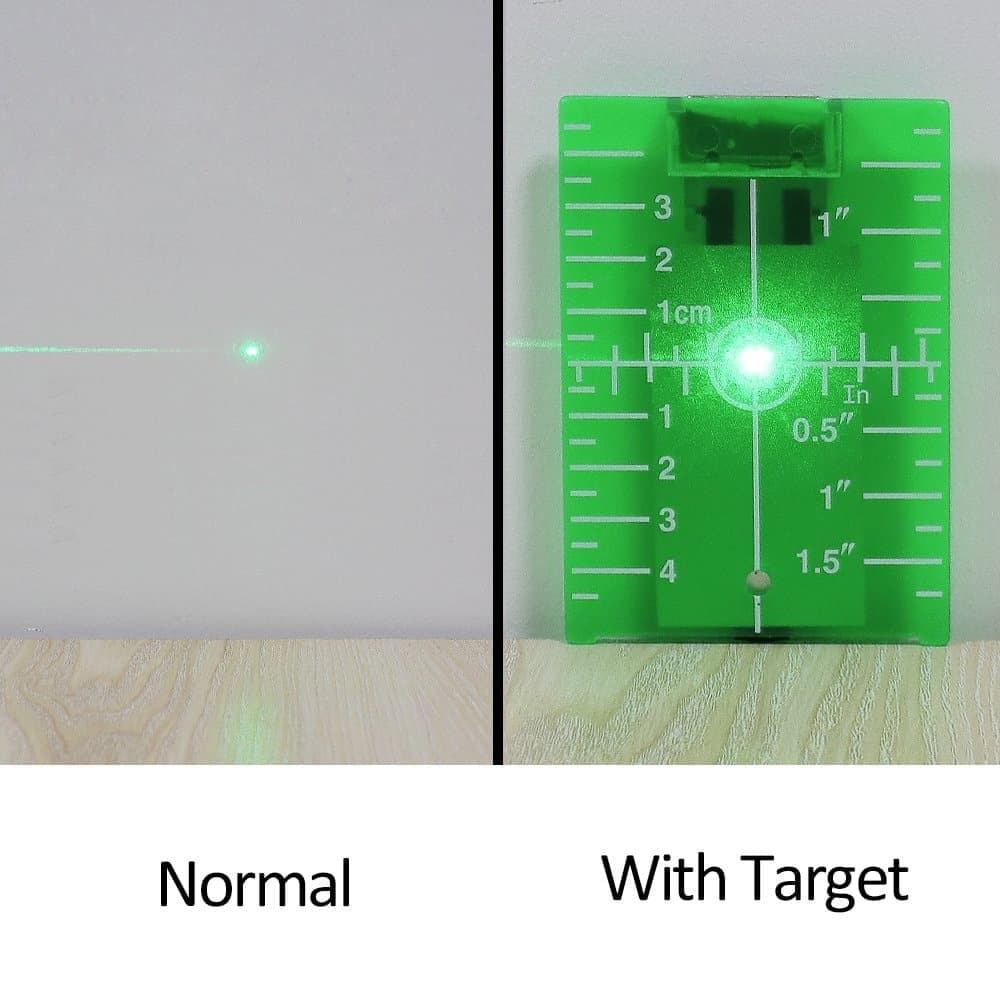 Huepar TP01G - Magnetic Floor Laser Target Plate Card - HUEPAR US