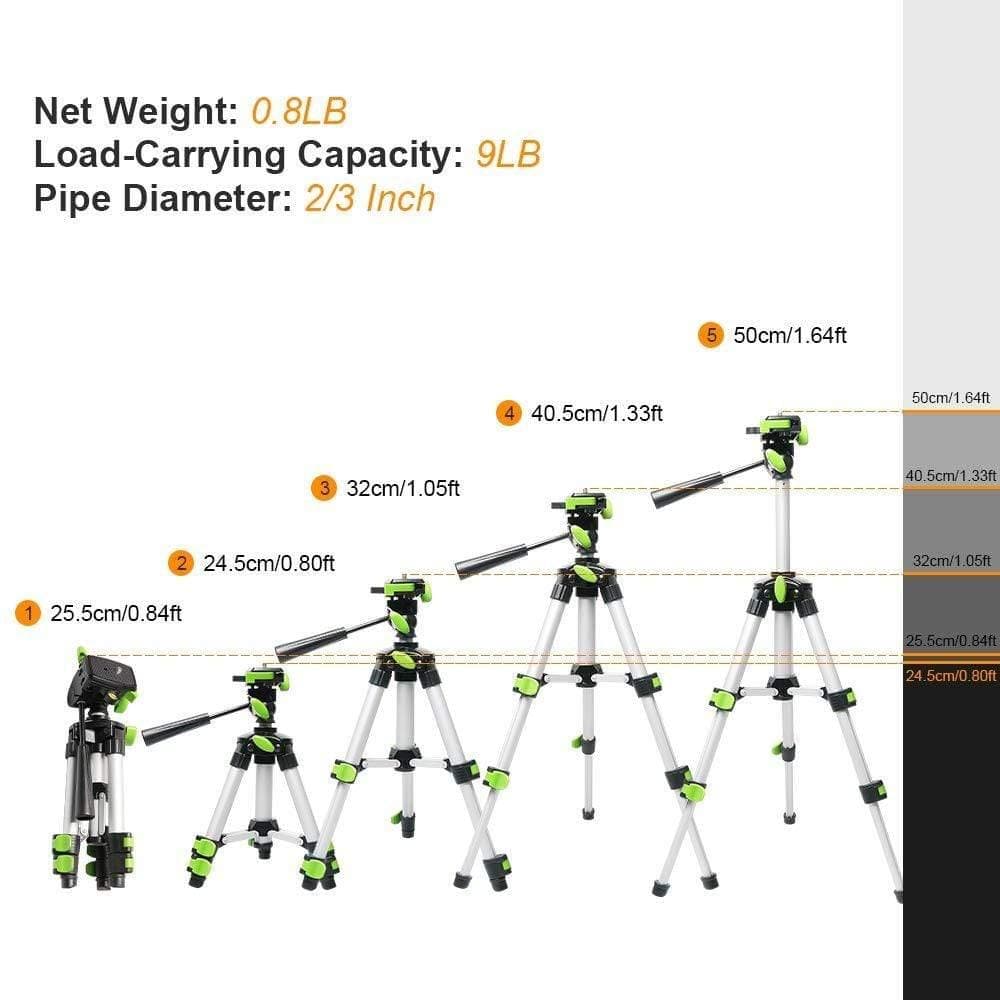 Huepar TPD05 - Aluminum Portable Adjustable Tripod - HUEPAR US