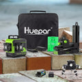 Huepar Z03CG - 3D Green Beam 12 Lines Laser Self Leveling Levels with Bluetooth & Remote Control. - HUEPAR US